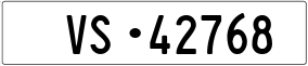 Trailer License Plate